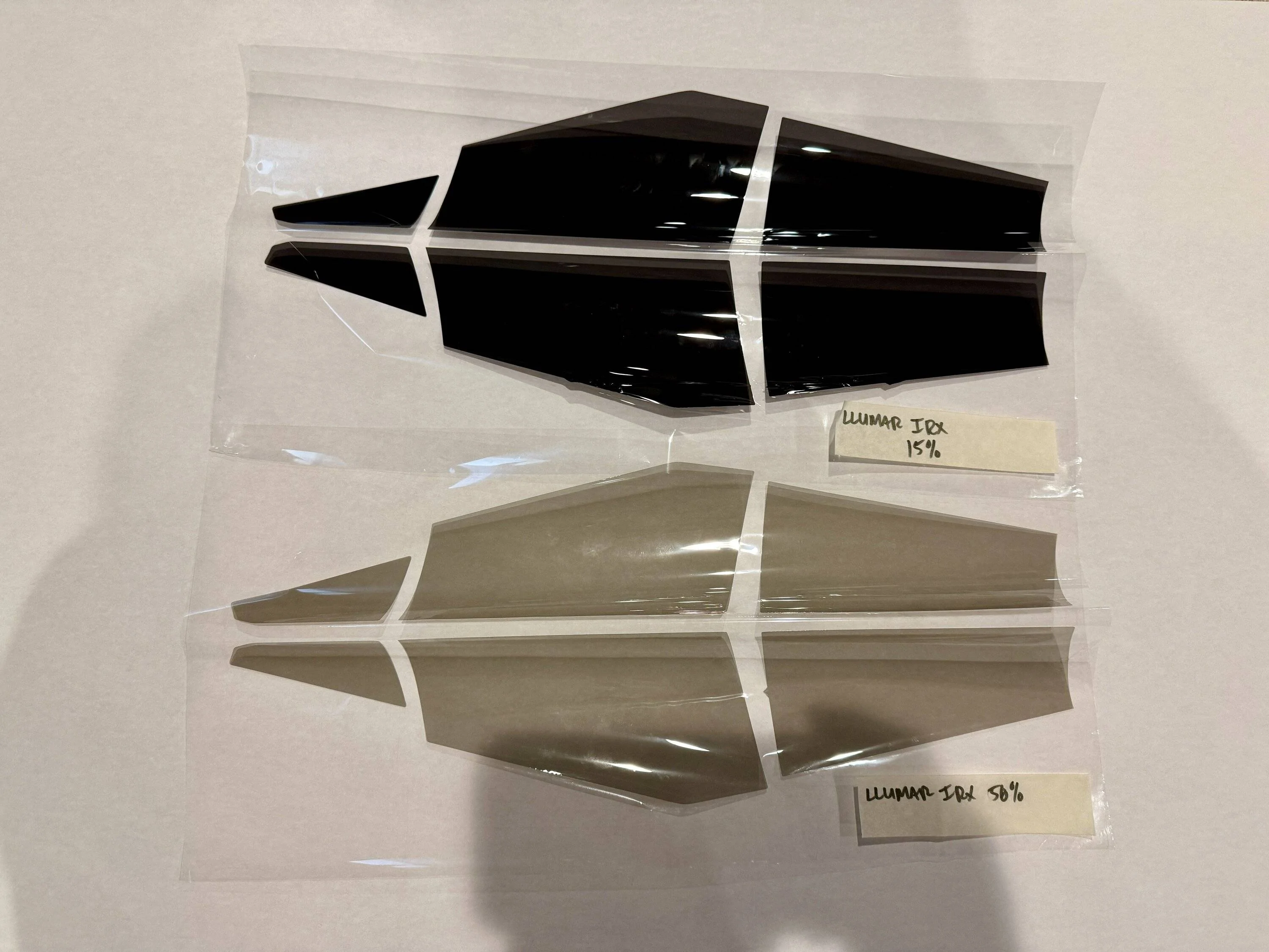 Tesla Roadster 2nd gen Window Tint Samples IMG_7973