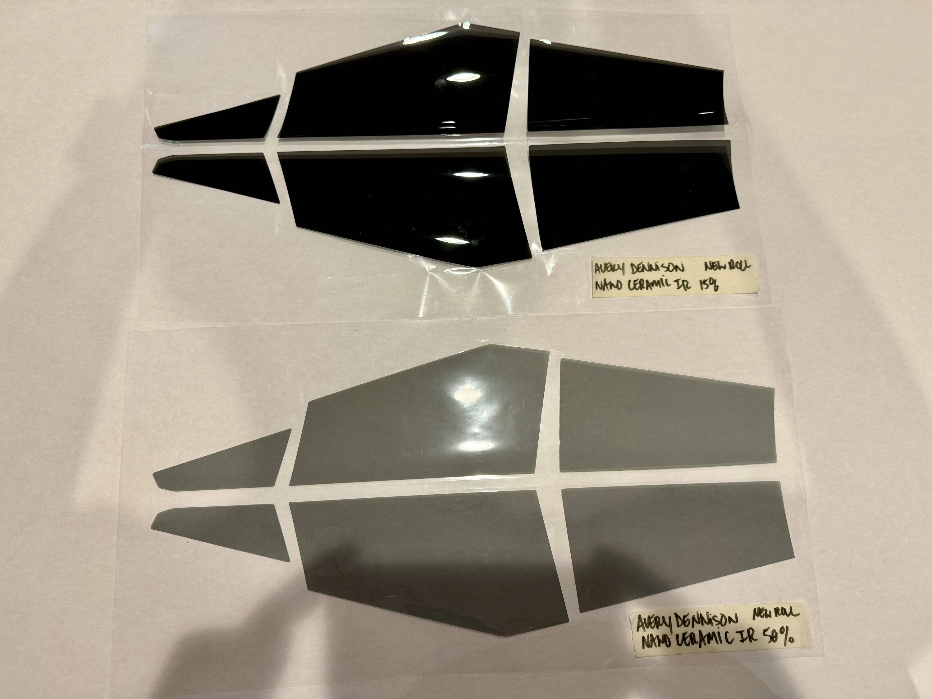 Tesla Roadster 2nd gen Window Tint Samples IMG_7977