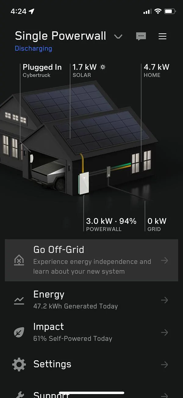 Tesla Roadster 2nd gen My Powerwall 3 and solar setup IMG_8412