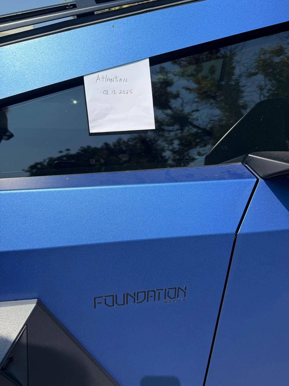 Tesla Cybertruck Foundation Series AWD Cybertruck, FSD, Matte Blue, Tsportline Wheels, $75k OBO IMG_8757