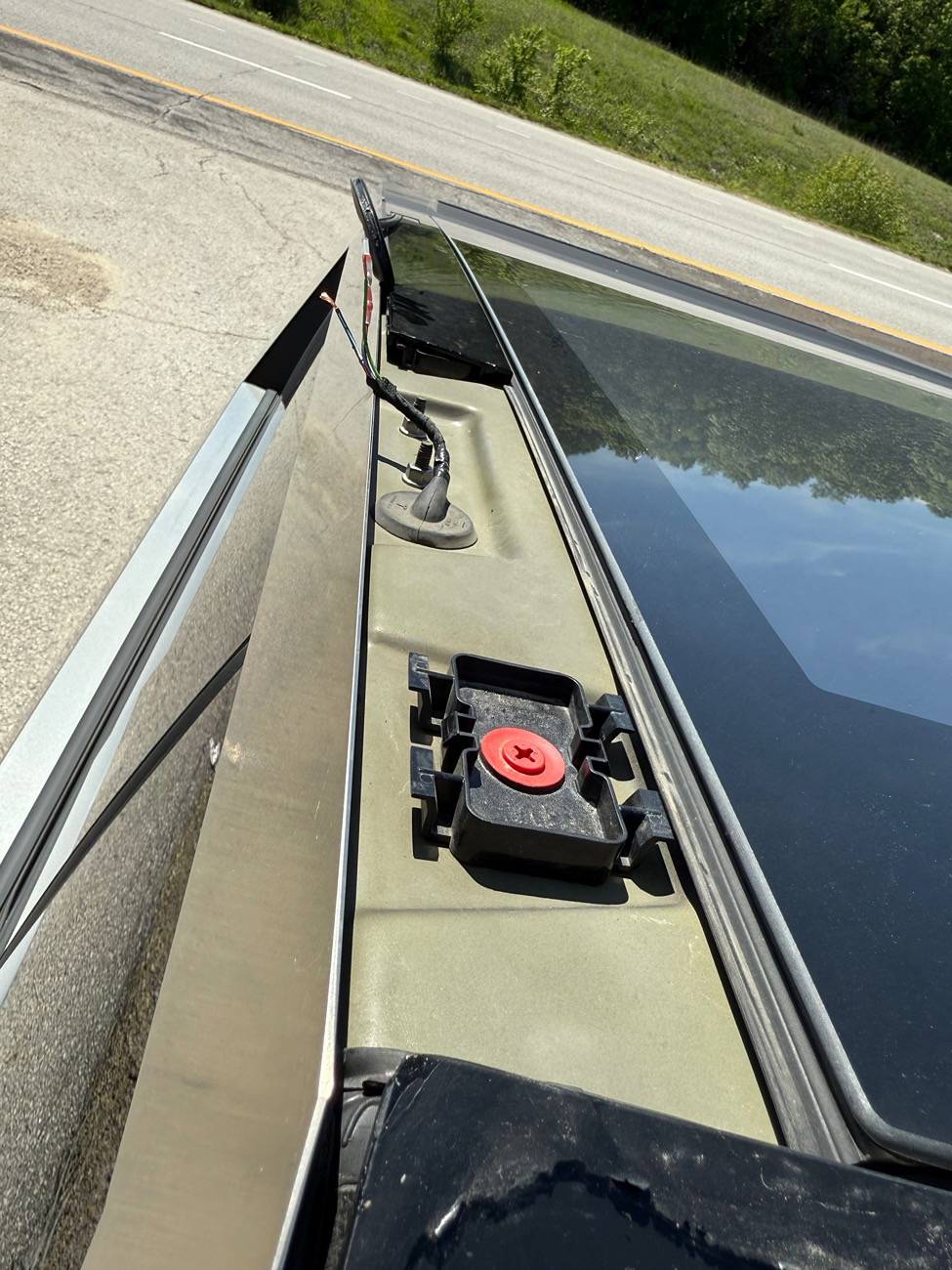 Tesla Roadster 2nd gen Lightbar flew off while driving on highway!! IMG_8910