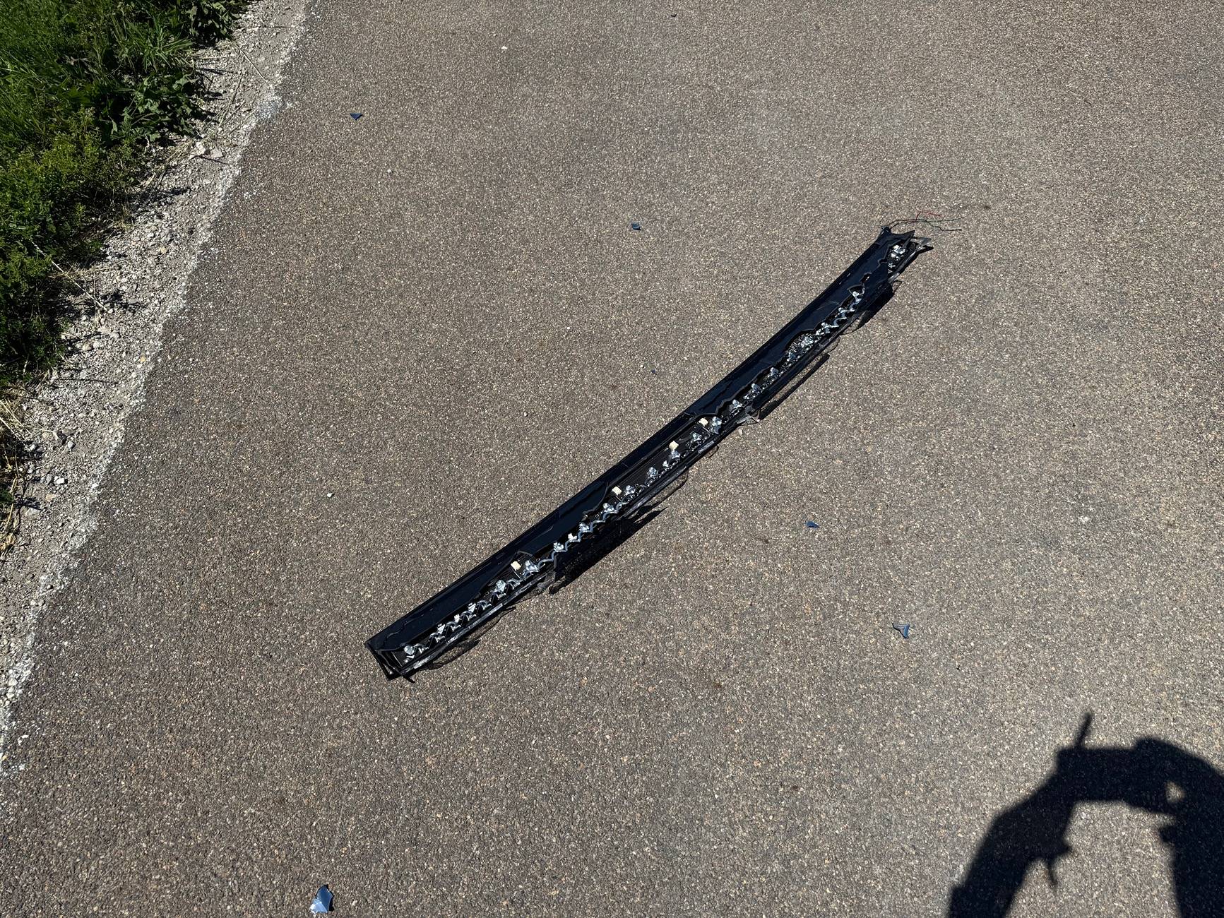 Tesla Roadster 2nd gen Lightbar flew off while driving on highway!! IMG_8920