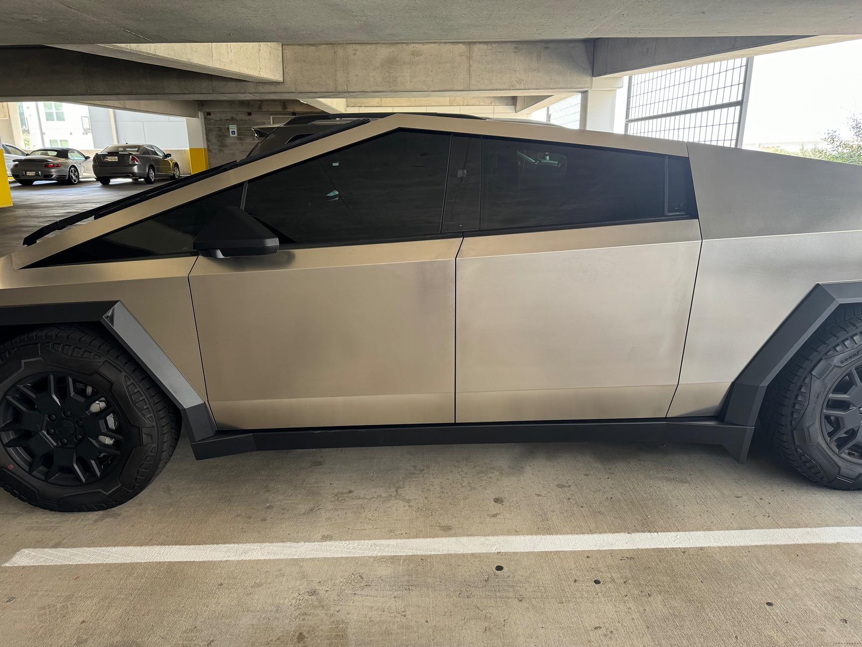 Tesla Cybertruck Window Tint VLT From Factory (Measured Tint % Numbers) IMG_9233