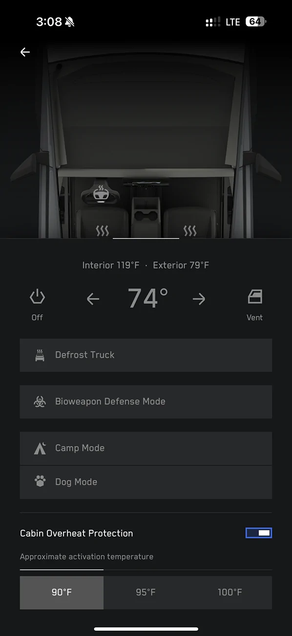 Tesla Roadster 2nd gen Cabin overheat protection not engaging IMG_9293