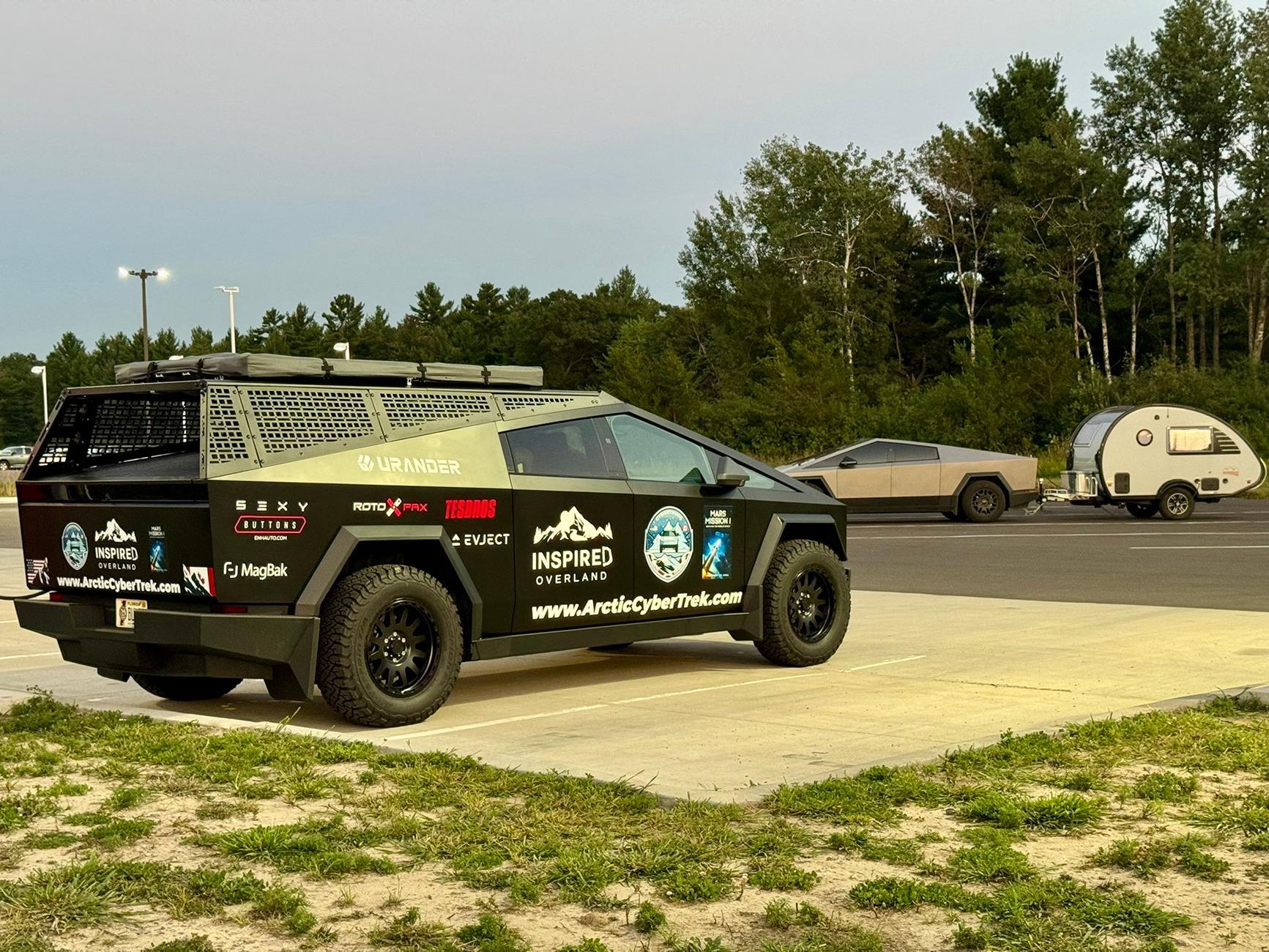 Tesla Cybertruck Excited to share Urander V2 Rack Kit and 270° Awning -- unveiled @ Electrify Expo SF! IMG_9326.JPG