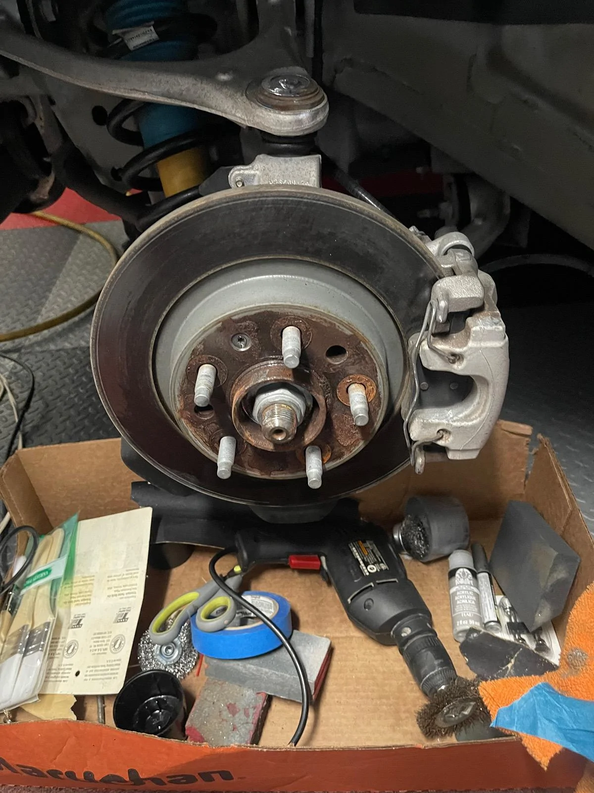 Tesla Roadster 2nd gen Cleaning / Treating Hub Cap Rust? IMG_9430