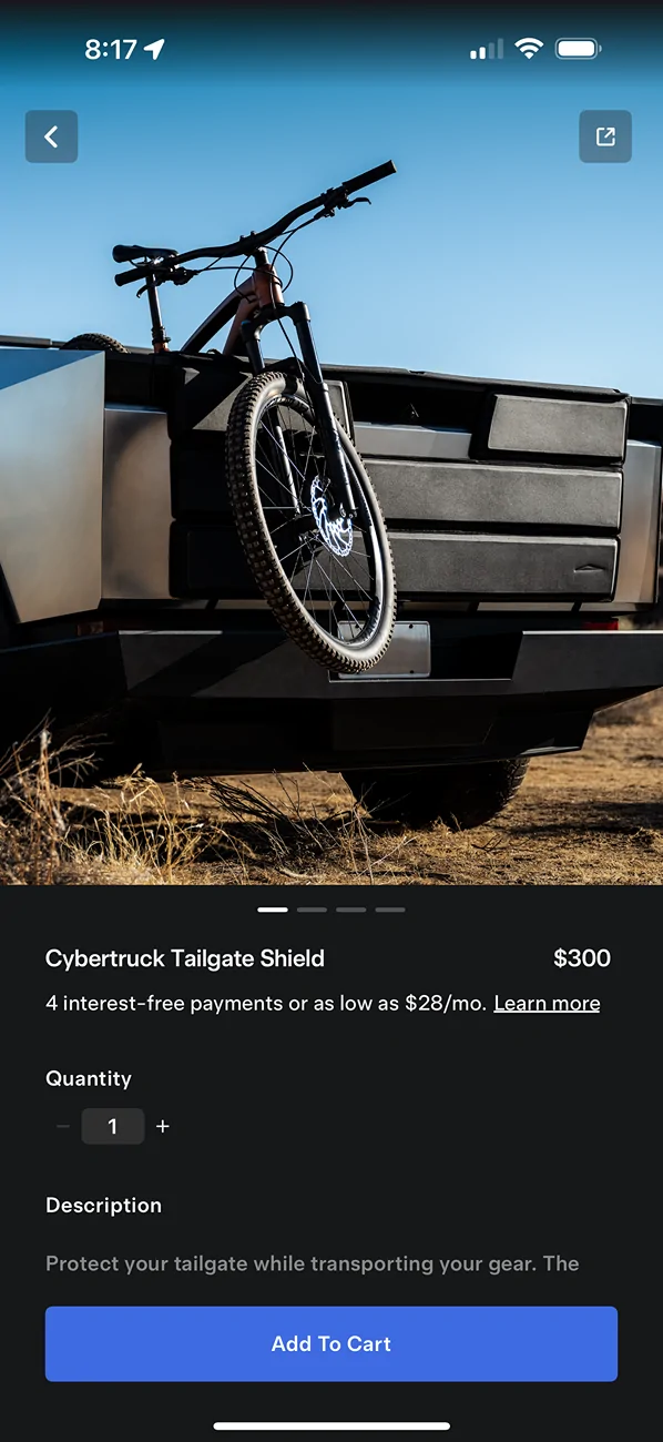 Tesla Cybertruck LA area CT accessories for sale IMG_9482