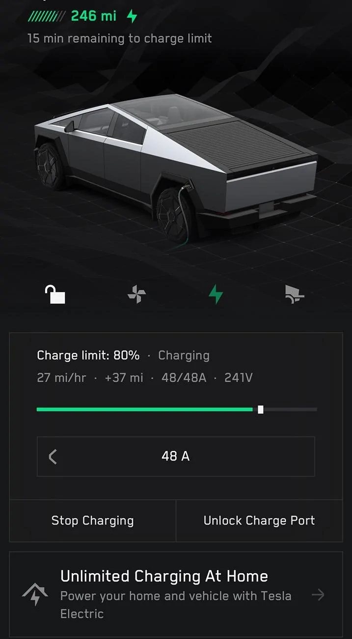 Tesla Roadster 2nd gen Expected Charge Rate At Home IMG_9833
