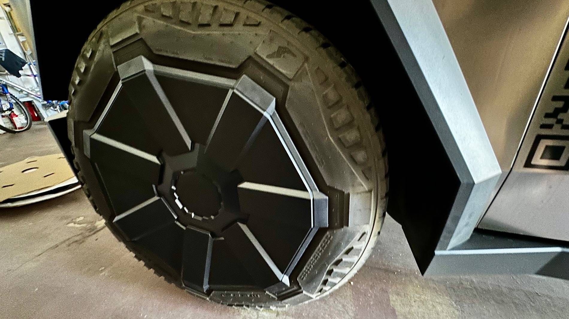 Tesla Roadster 2nd gen Cybertruck wheel covers now available in Tesla shop IMG_9868