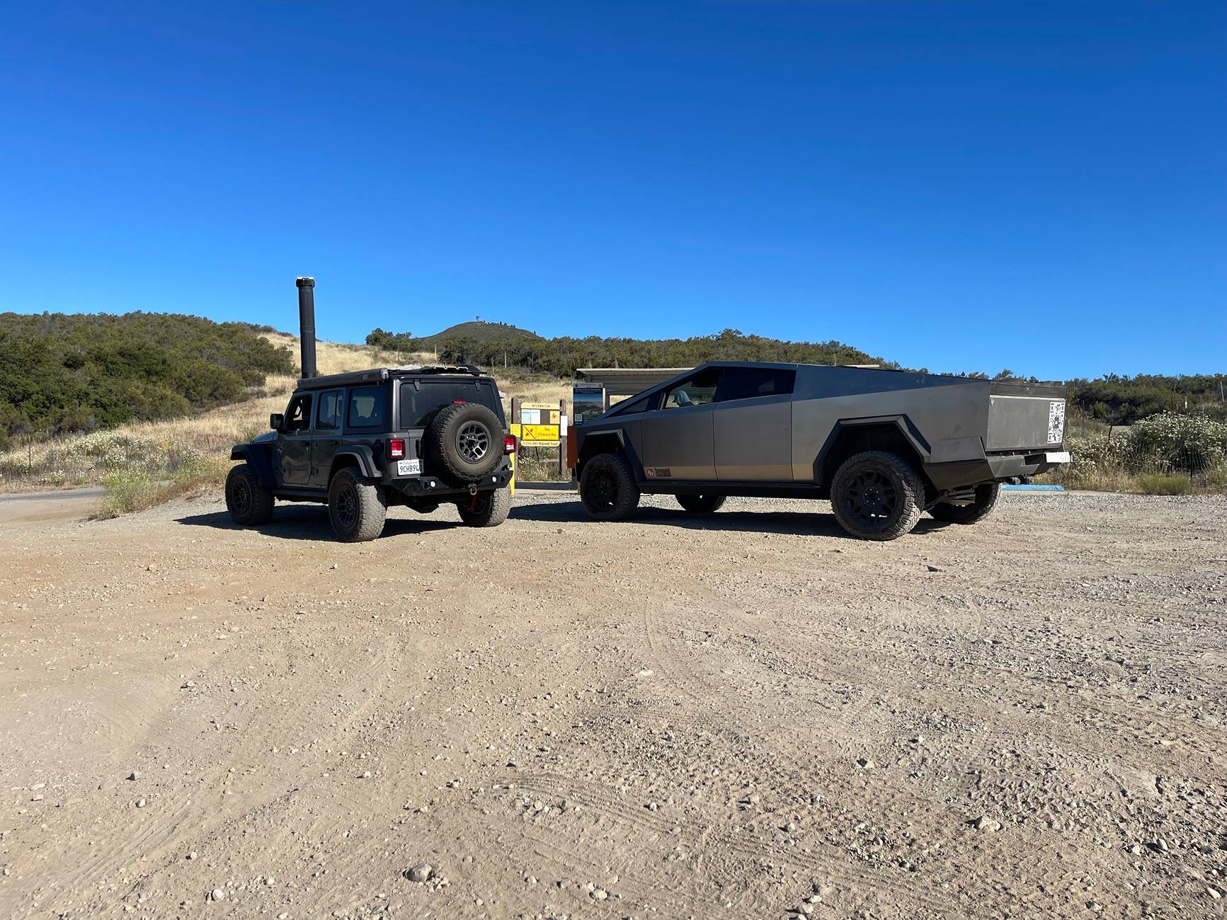 Tesla Cybertruck Trail Report: Sidewinder in Coral Canyon, San Diego county IMG_9924