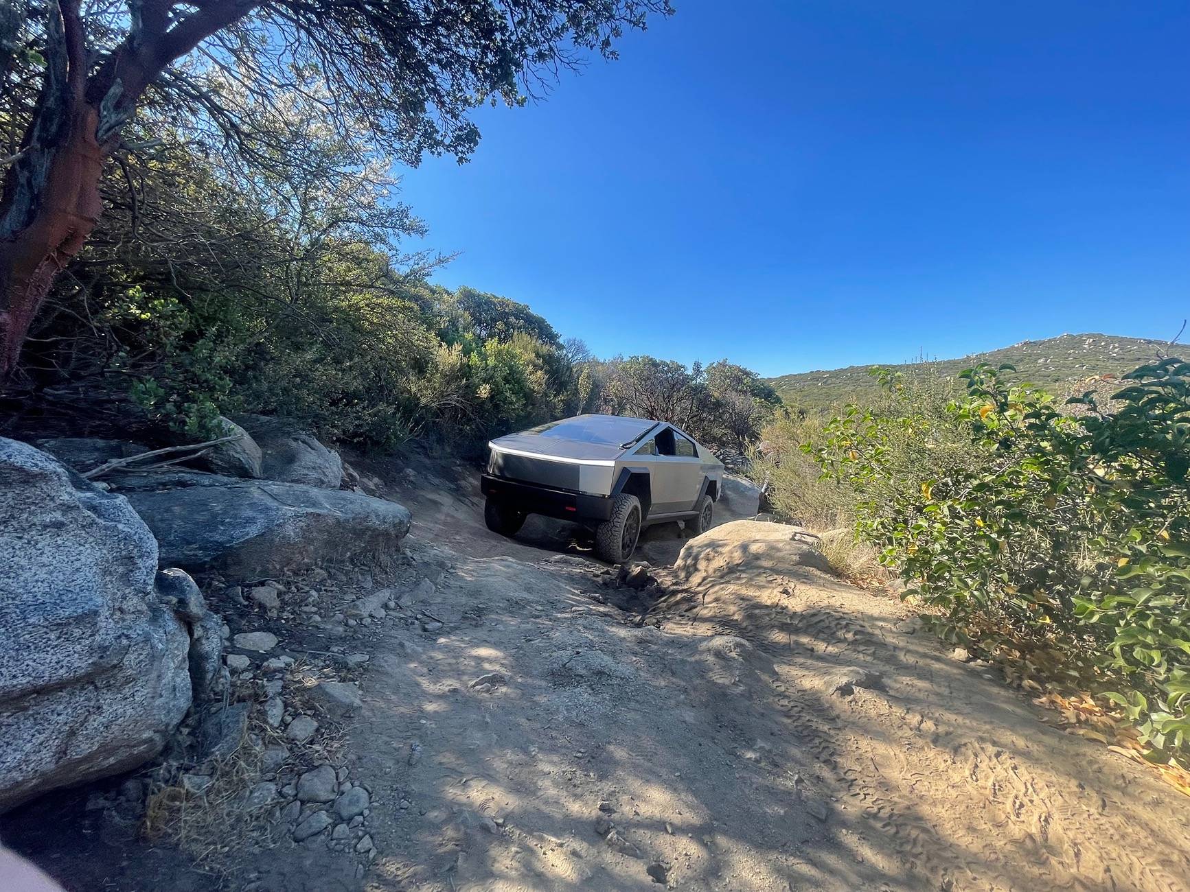 Tesla Cybertruck Trail Report: Sidewinder in Coral Canyon, San Diego county IMG_9947