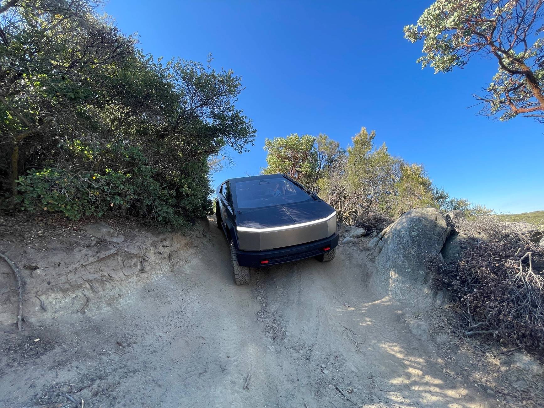 Tesla Cybertruck Trail Report: Sidewinder in Coral Canyon, San Diego county IMG_9967