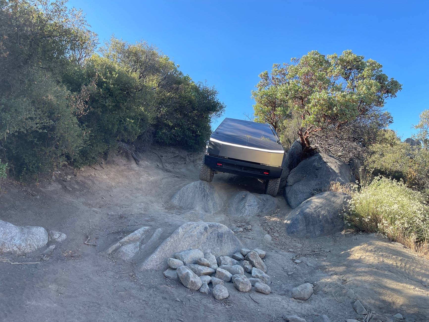 Tesla Cybertruck Trail Report: Sidewinder in Coral Canyon, San Diego county IMG_9976
