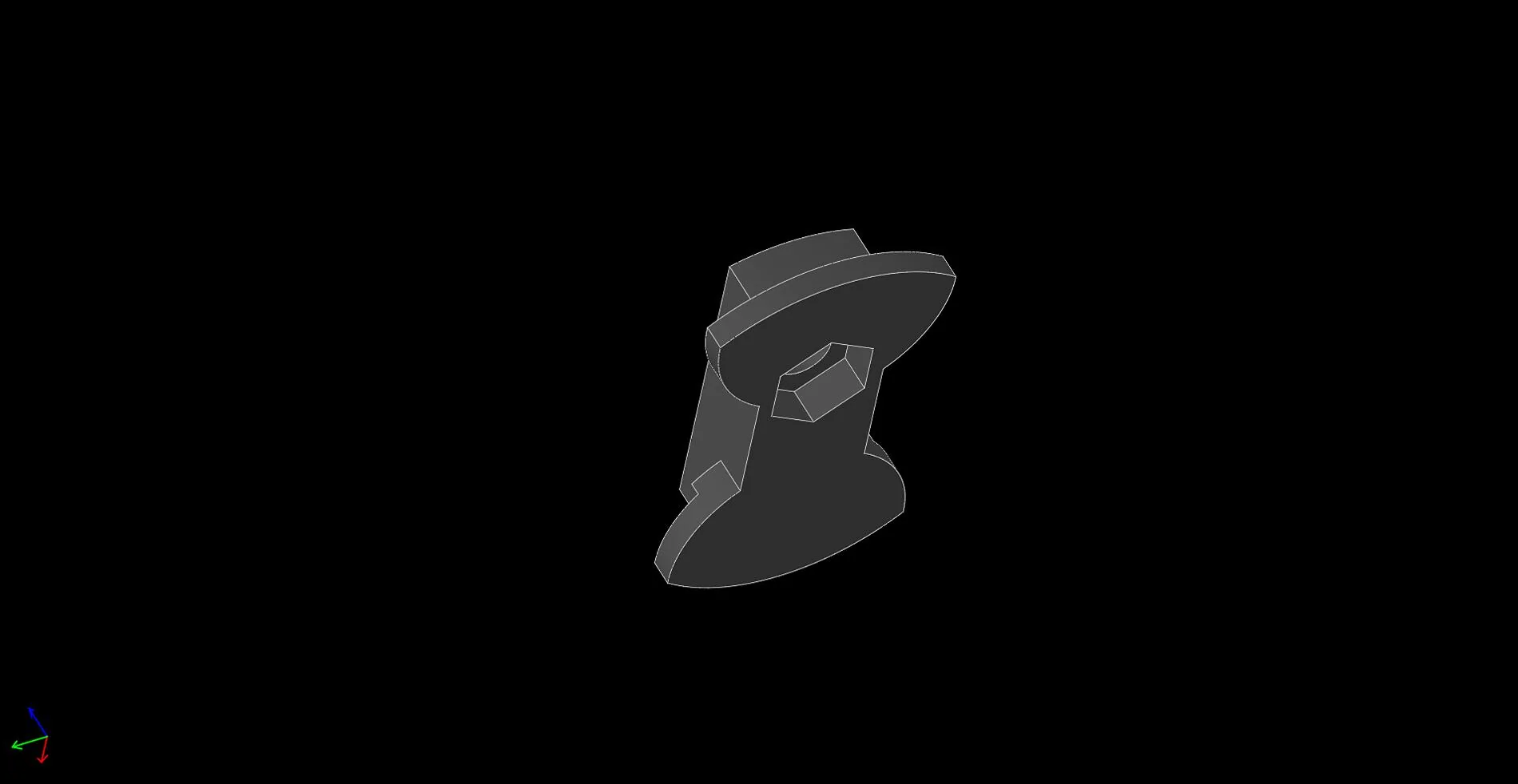 Tesla Roadster 2nd gen L-Track Nut (3D print w/ STL file) ltrack_nut_offset2_2