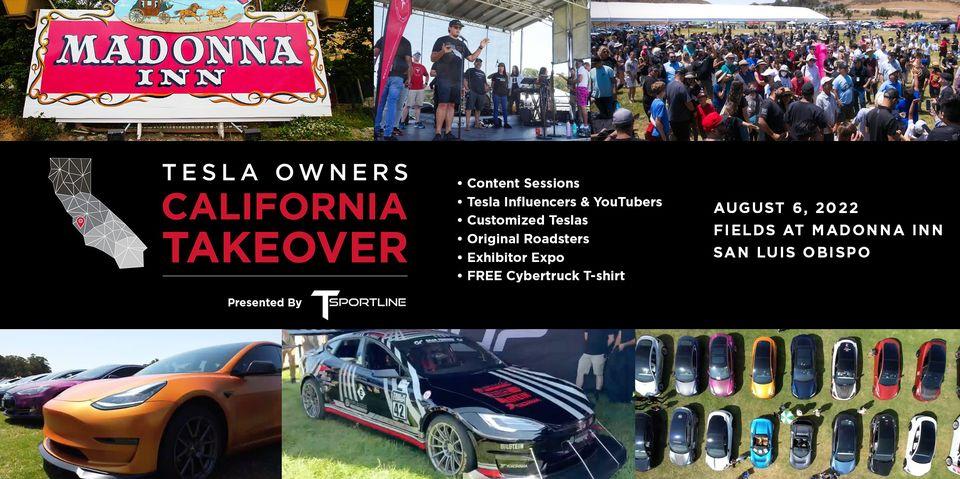 Tesla Cybertruck Tesla Owners California Takeover Event Info August 6, 2022 Madonna 