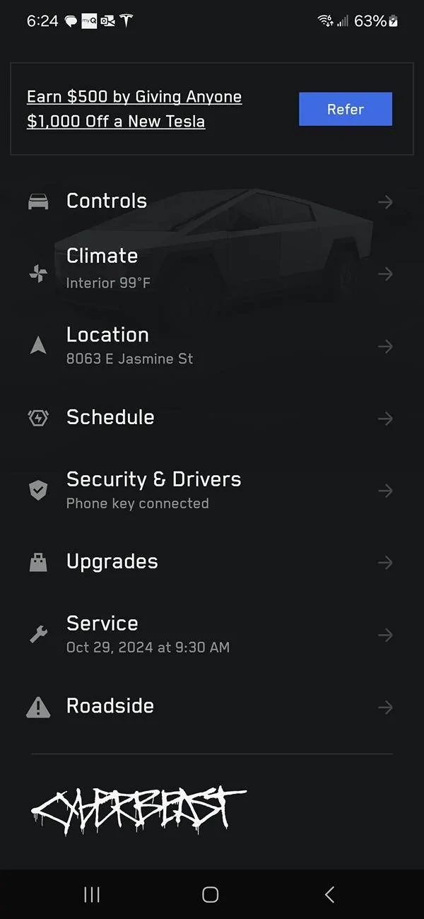Tesla Roadster 2nd gen CB overnight charge dropped by 6% - anyone else? No charge status