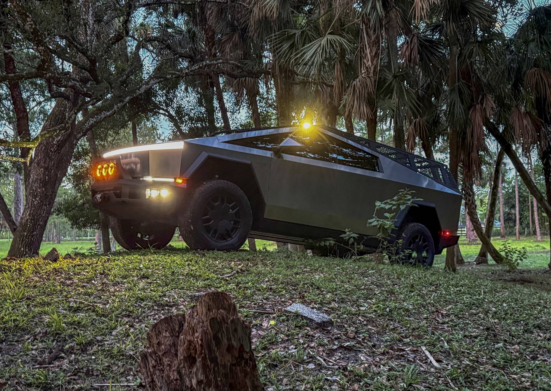 Tesla Roadster 2nd gen DIY Bull Bar finally completed (direct bolt on to the T-Sportline CTX bumper) Oden Beast 1