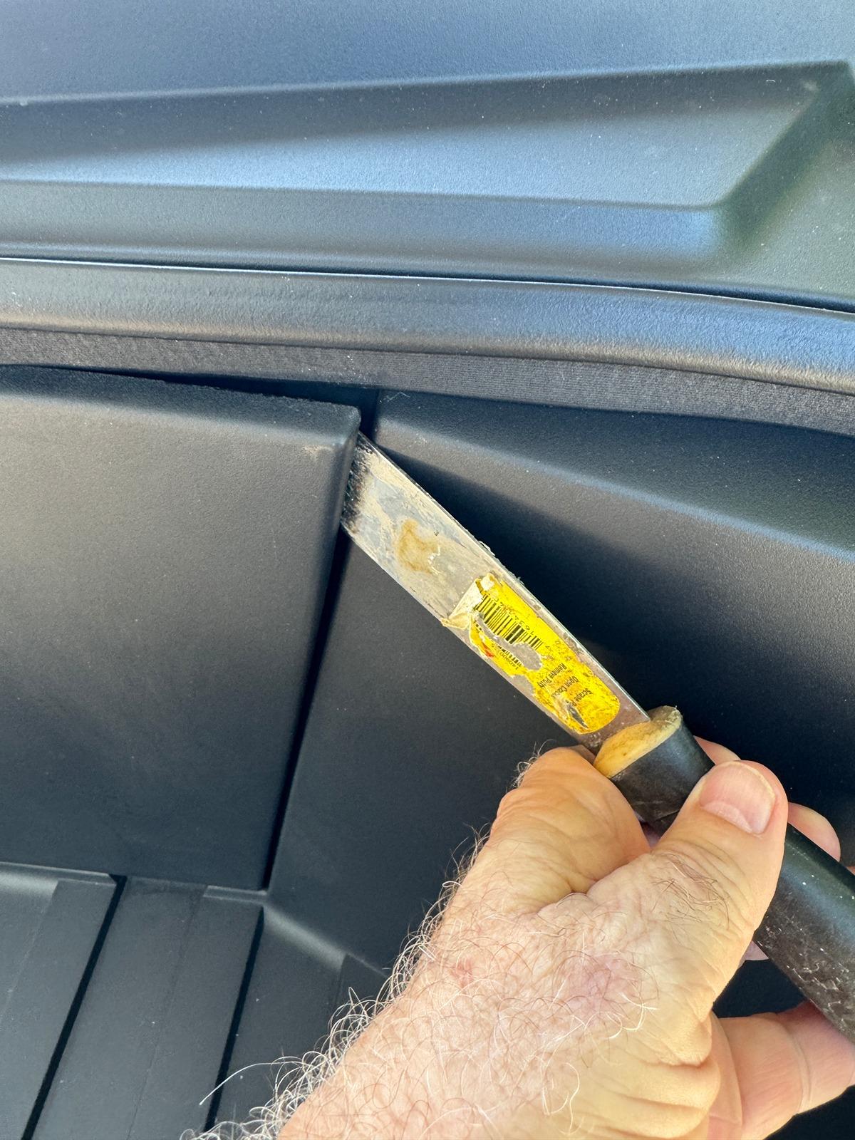 Tesla Roadster 2nd gen Frunk Hooks for Groceries, Bags and Other Things (3D Print File Inside) panel1.JPG