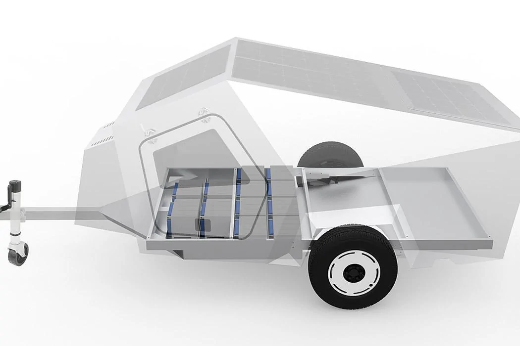 Tesla Cybertruck Cybertruck worthy battery operated trailer promises energy efficiency for electric vehicles! Polydrops-P17A-trailer-for-electric-vehicles-6