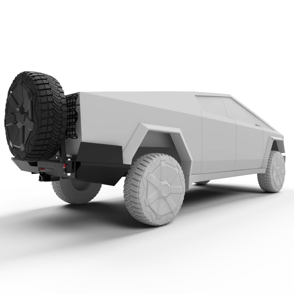 Tesla Cybertruck 💥 CYBERTRUCKco Heavy-Duty Aluminum Rear Bumper launched! 💥 Rear-bumper-11