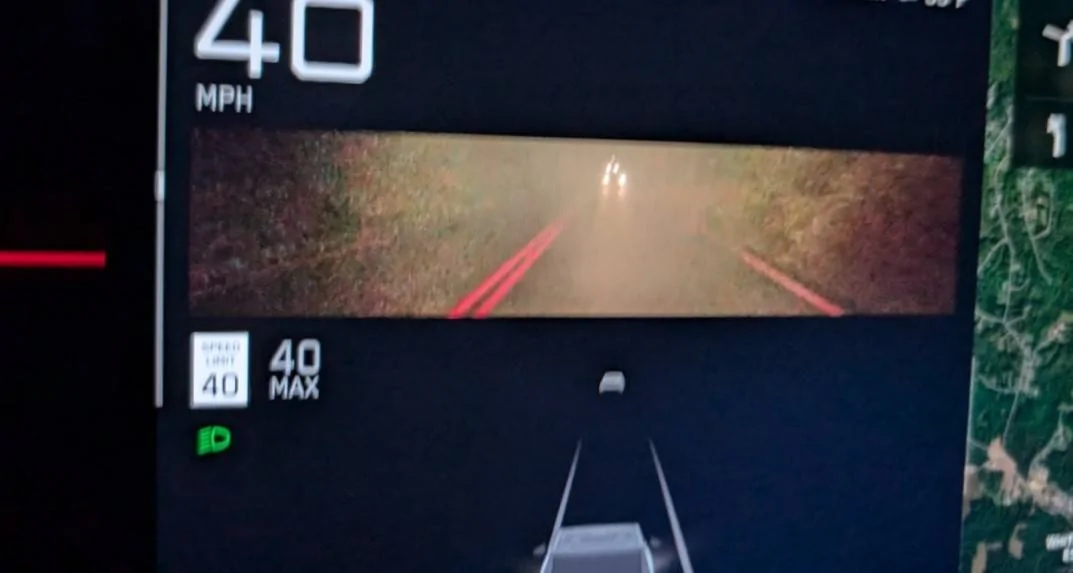 Tesla Roadster 2nd gen Is this camera night view normal? Rear Camera 1