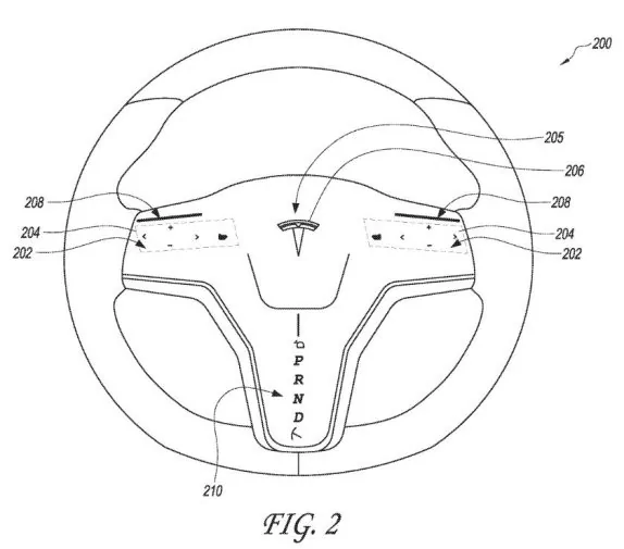 Tesla Cybertruck Tesla patents steering wheel with touchscreens and haptic feedback reen-Shot-2020-02-06-at-10.08.51-AM-e1581014650472