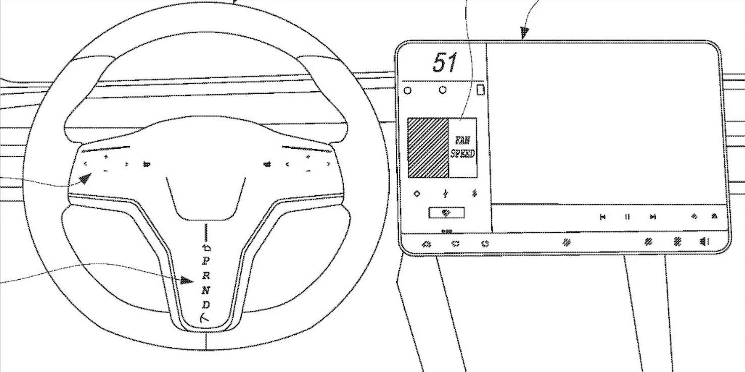 Tesla Cybertruck Tesla patents steering wheel with touchscreens and haptic feedback reen-Shot-2020-02-06-at-10.31.16-AM-e1581013922146