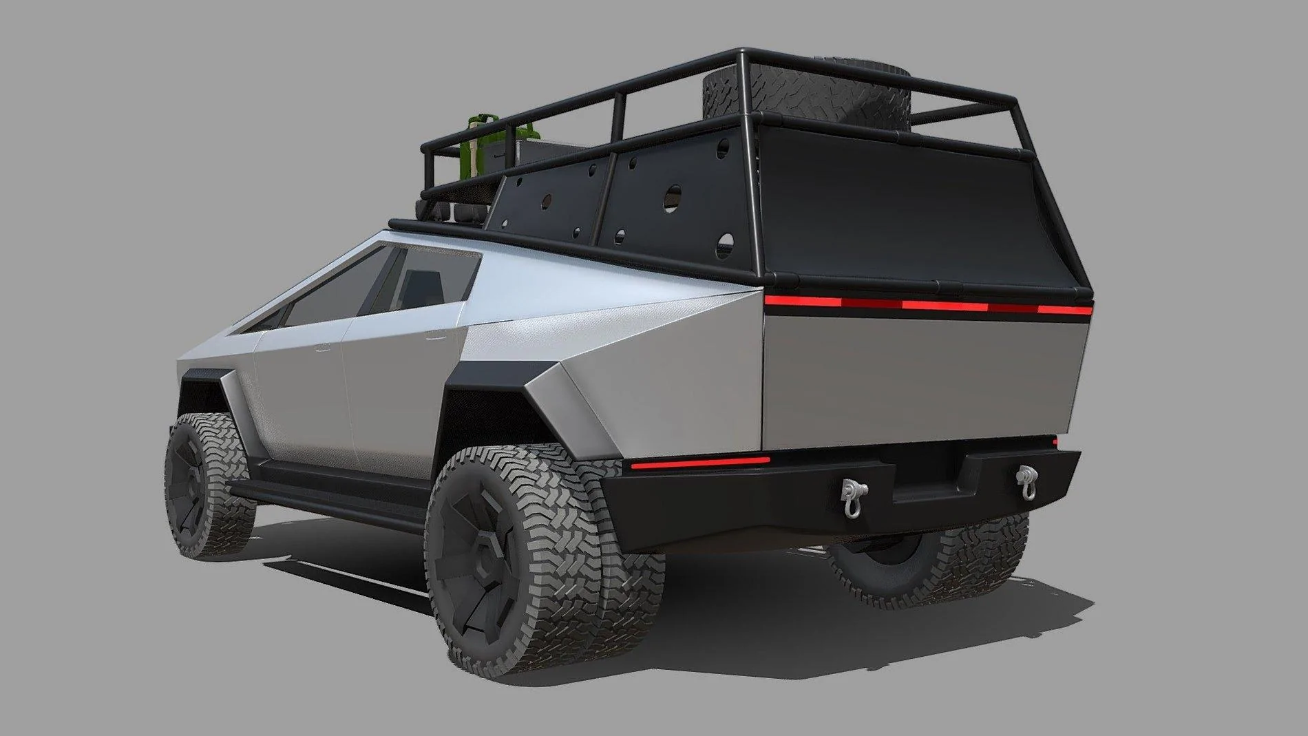 Tesla Roadster 2nd gen Full Length Roof-Bed Cargo Rack Concept Roof_Bed_Cargo_Rack_Tesla_Cybertruck_OffRoad_011