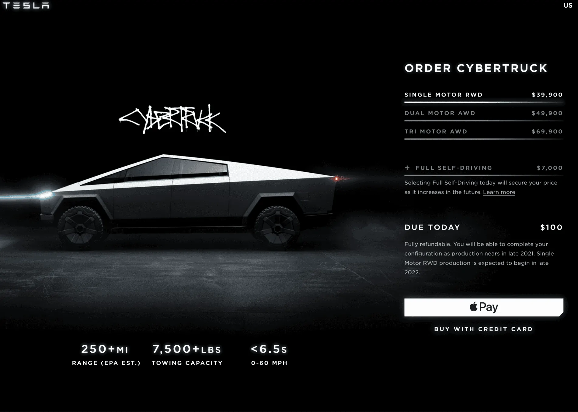 Tesla Cybertruck Rumor: There will be no single motor Cybertruck! RWD model will be dual motor. Screen Shot 2020-02-07 at 3.25.27 PM