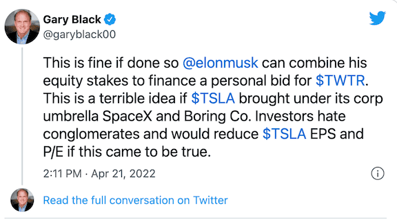 Tesla Roadster 2nd gen Tesla, SpaceX, Neuralink, The Boring Company = X, the super conglomerate. Screen Shot 2022-04-23 at 1.52.01 PM