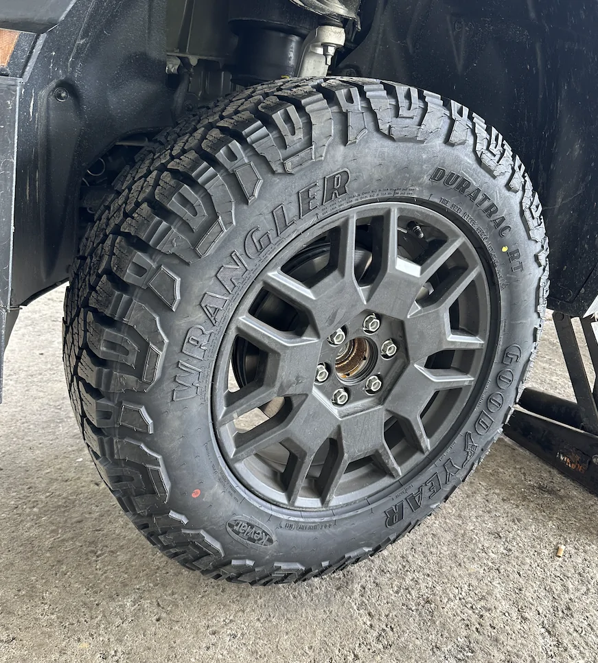 Tesla Cybertruck Tires $1100: Duratrac RTs 285 / 65 r20 Tires for sale - 537 Miles used Screenshot 2025-09-10 at 2.44.43 PM