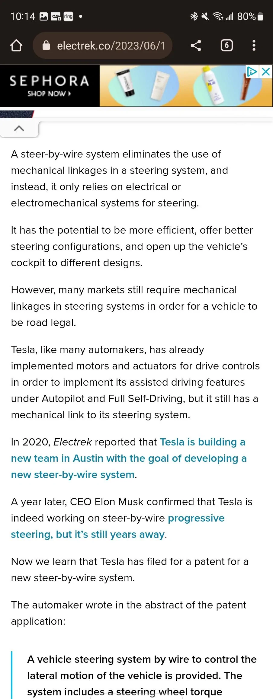 Tesla Roadster 2nd gen Steer by wire confirmed? Screenshot_20230616_101424_Chrom