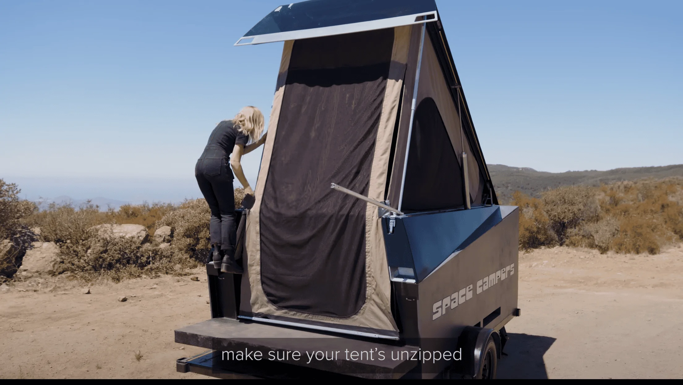 Tesla Roadster 2nd gen Cybertruck Camper Prototype by Space Campers Screenshot_20231025-084224