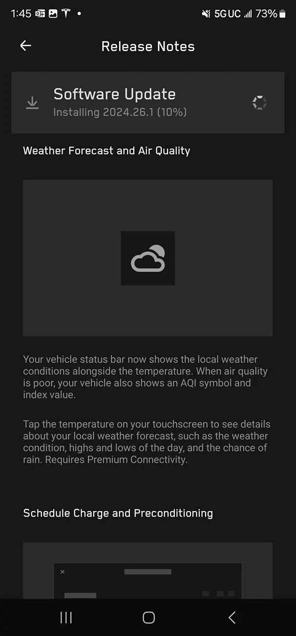 Tesla Roadster 2nd gen 2024.26.1 software update installing now! Screenshot_20240718_134546_Tesla