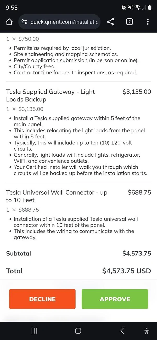 Tesla Roadster 2nd gen PowerShare install pricing Screenshot_20240803_095356_Chrom