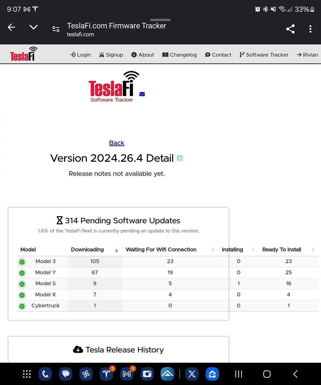 Tesla Roadster 2nd gen CT Update Tracker Thread - Latest Update: 2024.26.100 & 2024.32 - No FSD for CT yet Screenshot_20240805_210753_Chrom