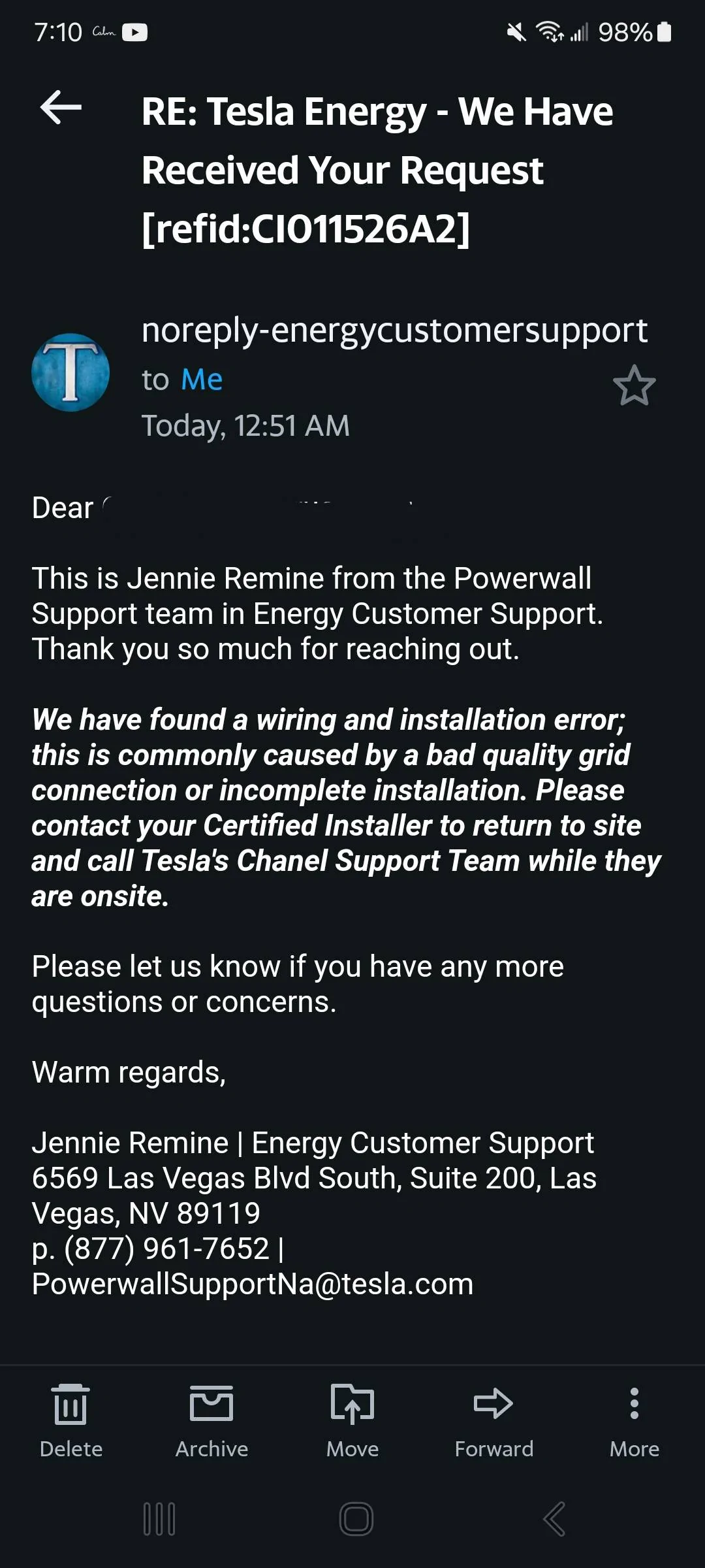 Tesla Roadster 2nd gen Powershare Team Response - FINALLY Screenshot_20240909_071038_Yahoo Mail