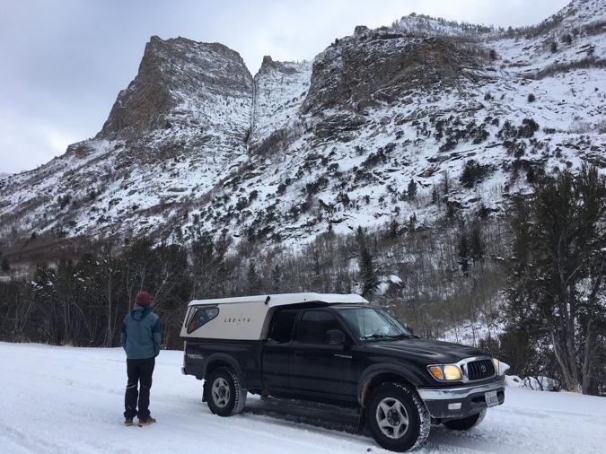 Tesla Cybertruck My Cybertruck pop-up roof tent design snow