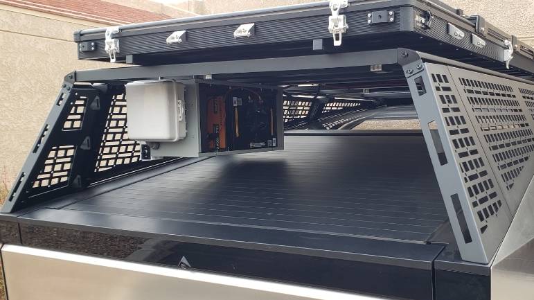 Tesla Cybertruck Overland Trip to Alaska - Follow For Updates Solar power box