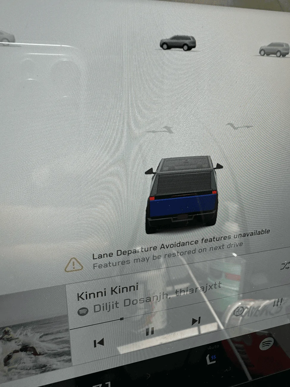Tesla Roadster 2nd gen Lane departure avoidance features unavailable error message? 2024.26.11 update tempImageN8dj4B
