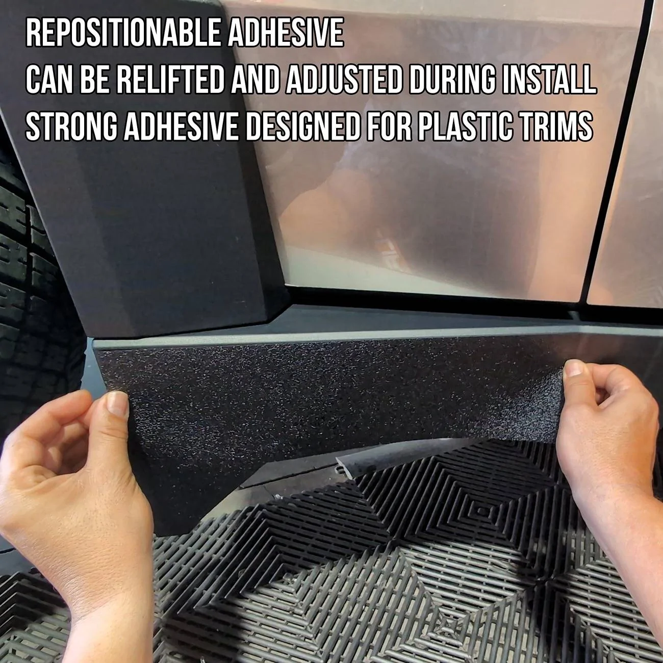 Tesla Cybertruck 🚨 Cybertruck Rocker Panel Protection – 20% Discount for Forum Members! 🚘 tesla-cybertruck-rockers-look-vinyl