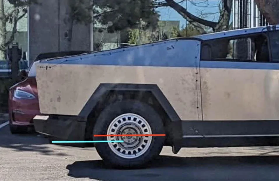 Tesla Roadster 2nd gen PREDICTION:  Cybertruck Accessory = Wireless Charging Tesla-Cybertruck-Sensors-Steel-Wheel-Side-April-2023-rickster902