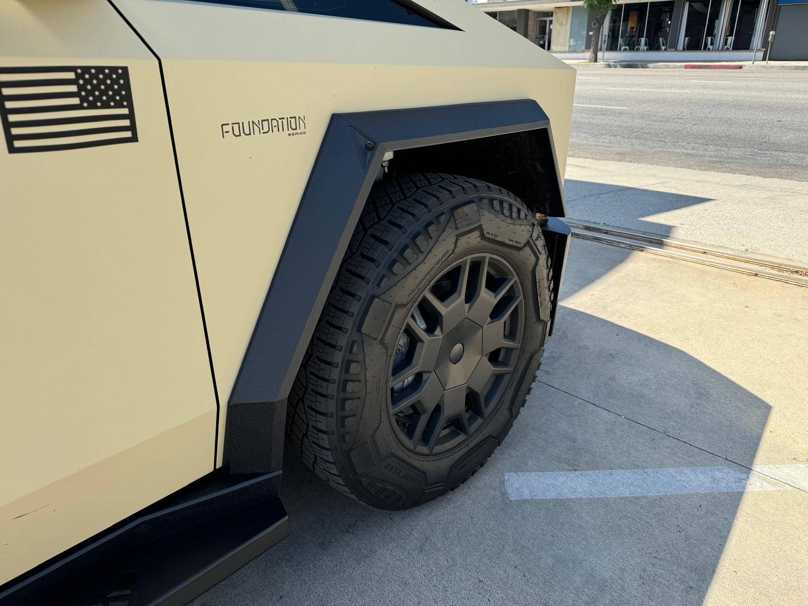 Tesla Cybertruck 🚨 December Clearance Sale: Cybertruck Accessories & More at StickerCity! 🚨 TESLA Cybertruck steprotect protection stickercity sliplo fender flares los angeles molle runn