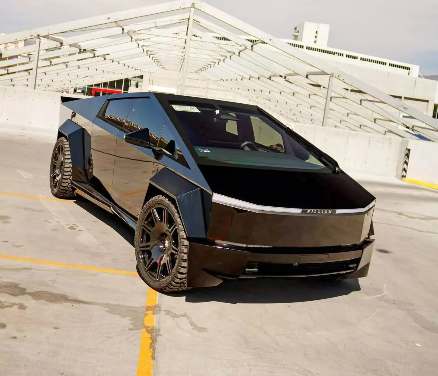 Tesla Cybertruck BLACK Vinyl Wrap & PPF Cybertruck -- Photos & Videos Tesla-Cybertruck-Widebody-16