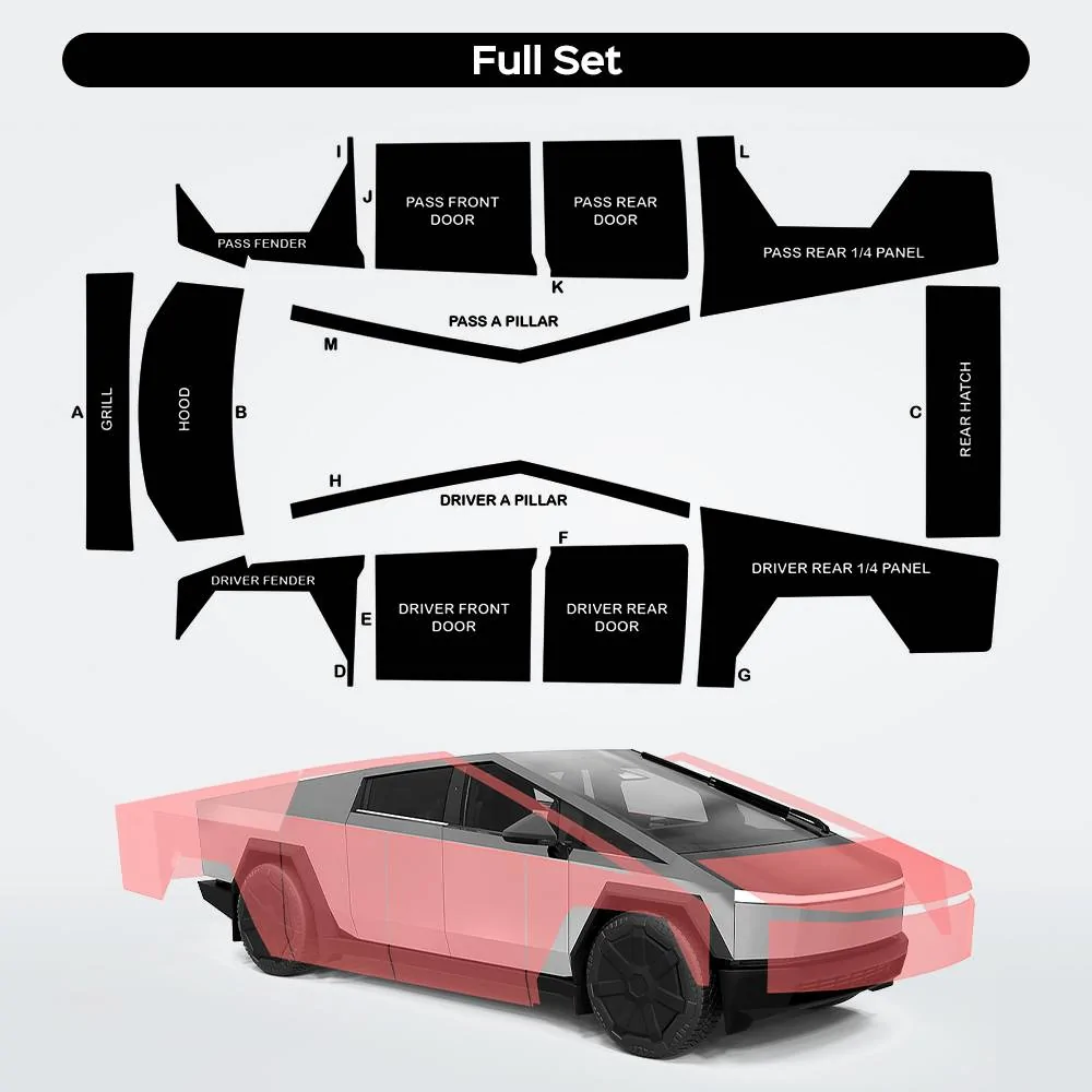 Tesla Cybertruck Customize Your Cybertruck with Teslaunch's DIY Color Wrap Kits! 🚀 Teslaunch (8)