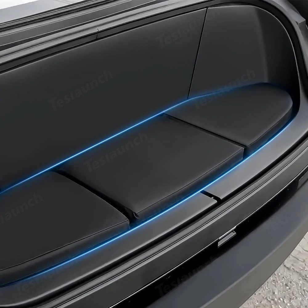 Tesla Cybertruck 🛋️ How Do You Relax On Your Cybertruck? Discover Our New Front Trunk Seat Cushion! Teslaunch Frunk Seat Cushion For Cybertruck (7)