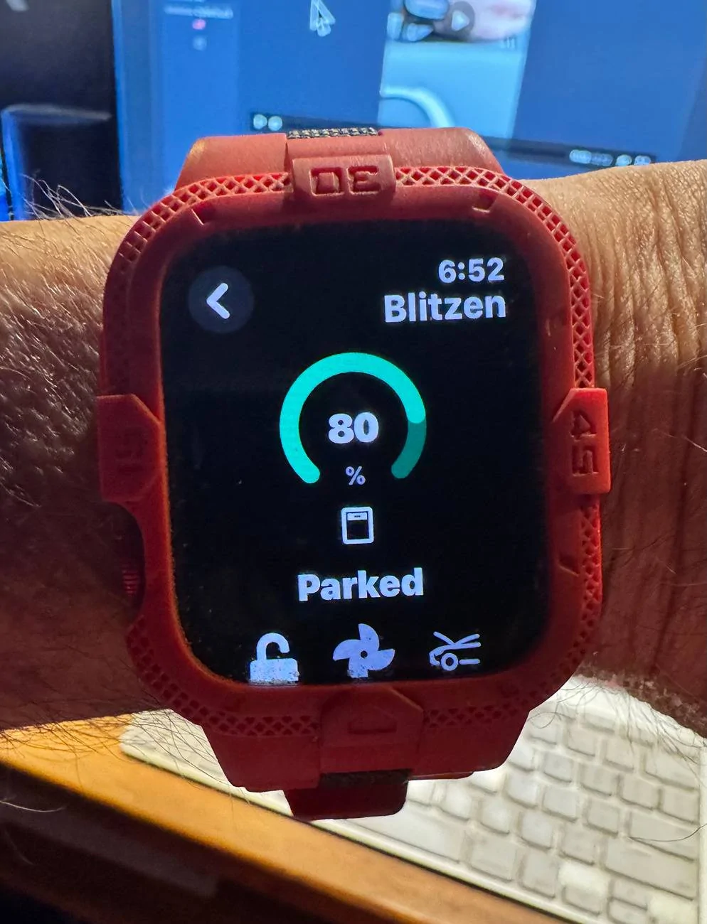 Tesla Roadster 2nd gen Apple Watch Key Unlock process for Tesla Vehicle -- video Tessi
