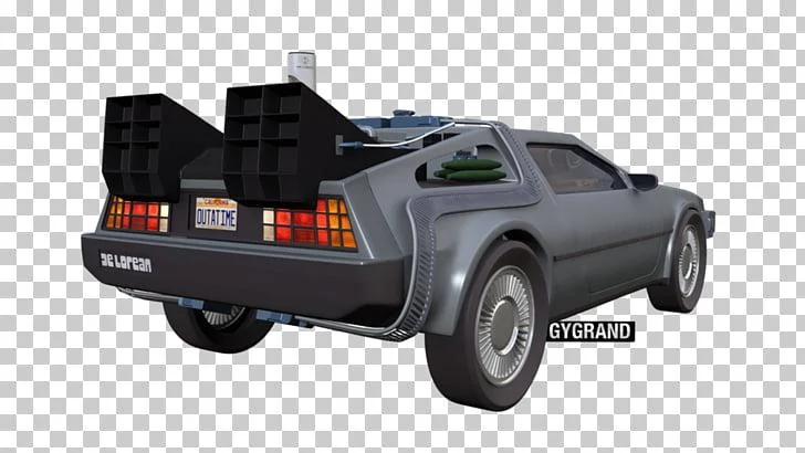 Tesla Roadster 2nd gen Raisable vault lid for bigger volume cargo the-future-delorean-time-machine-futuristic-poster