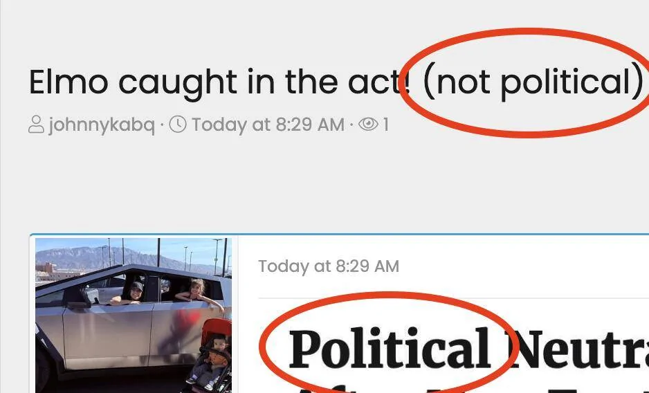 Tesla Cybertruck Elmo caught in the act! (not political) Untitled