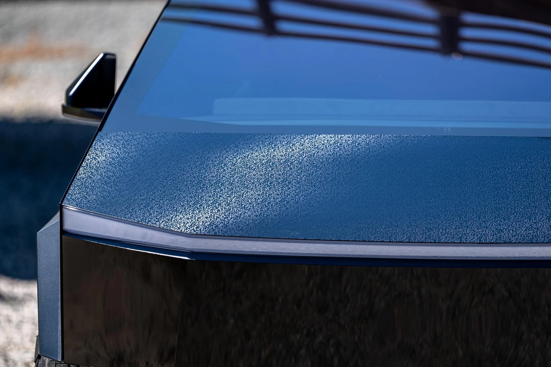 Tesla Cybertruck BLACK Vinyl Wrap & PPF Cybertruck -- Photos & Videos UPPF Black Mosaic Wrap + Lime Green Foundation Series Letters & Cyberbeast Logo 4